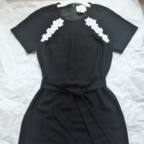 Kate spade Lace Trim Stain Crepe Dress Size 0 - Picture 6 of 8